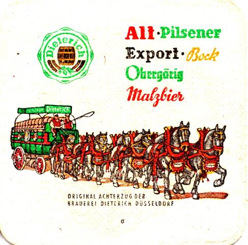 d�sseldorf d-nw dieterich quad 6a (185-4 biermarken-unten g)